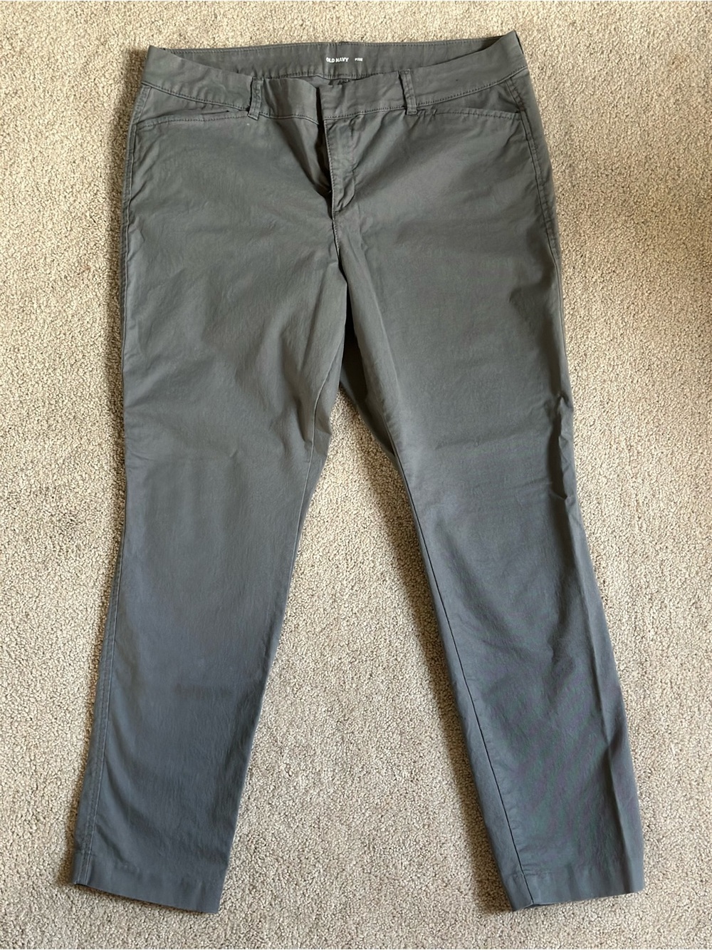 Old Navy Women's Pixie Straight Gray Pants size 12